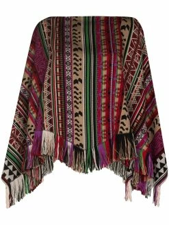 Pas Cher Etro Magasin 25 ETRO poncho en maille à motif géométrique