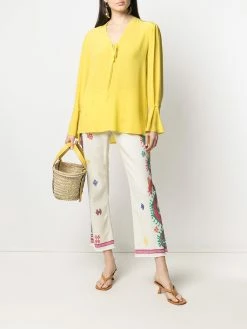 ETRO jean court à broderies