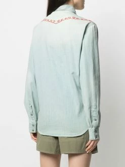 ETRO chemise en jean à broderies