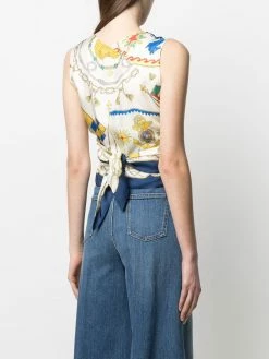 ETRO haut à design cache-cœur