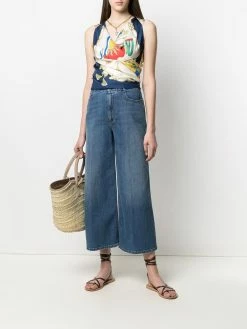 ETRO haut à design cache-cœur