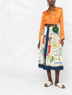 ETRO jupe mi-longue imprimée