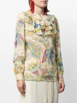 ETRO blouse à imprimé cachemire