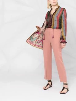 ETRO pantalon droit à taille haute