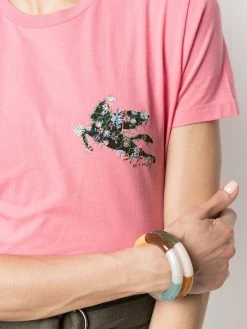 ETRO t-shirt à fleurs brodées
