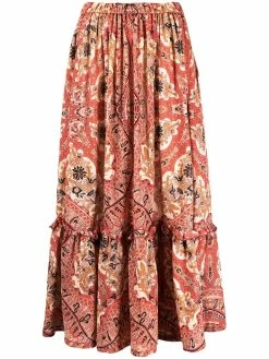 ETRO jupe mi-longue à imprimé cachemire