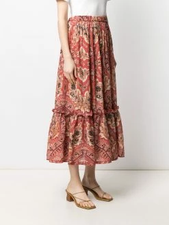 ETRO jupe mi-longue à imprimé cachemire