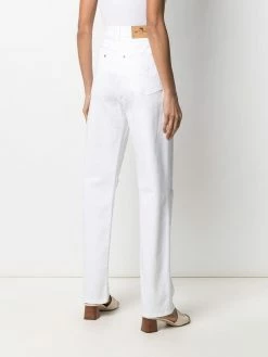 ETRO jean droit à effet usé