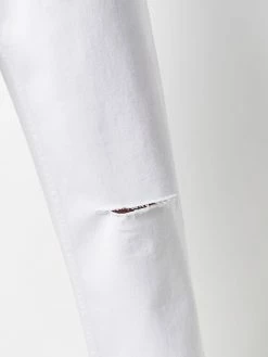 ETRO jean droit à effet usé