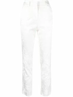 ETRO pantalon de tailleur à fleurs en jacquard