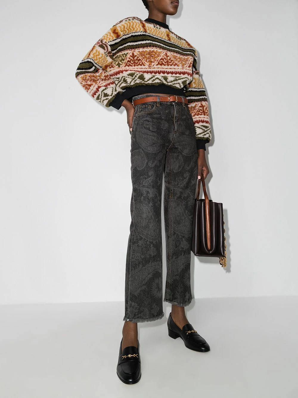 En Remise ETRO Jean Ibiza à motif cachemire jeans droits femme 5 ETRO jean Ibiza à motif cachemire