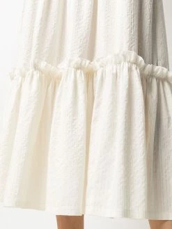 ETRO jupe en soie à volants