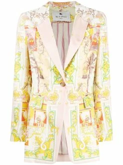 ETRO blazer à imprimé baroque