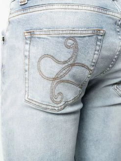 ETRO jean slim à broderies