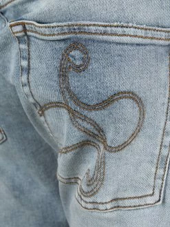 ETRO jean slim à broderies