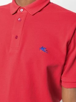 ETRO polo à broderies Pegaso