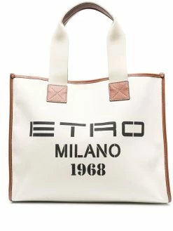 ETRO sac à main à logo imprimé