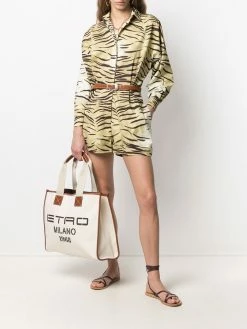 ETRO sac à main à logo imprimé