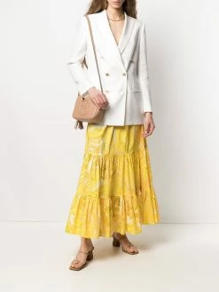 ETRO jupe longue à imprimé cachemire