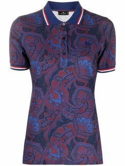 ETRO polo à motif cachemire