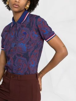 ETRO polo à motif cachemire