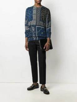 ETRO pull à imprimé cachemire
