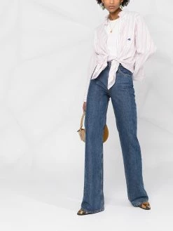 ETRO chemise rayée à broderies