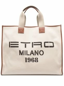 ETRO sac à main à logo imprimé