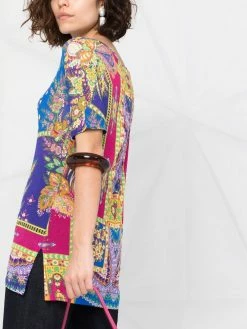 ETRO t-shirt à fleurs