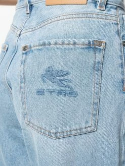 ETRO Jean droit à effet usé Qualité Excellente jeans droits femme 11 ETRO jean droit à effet usé