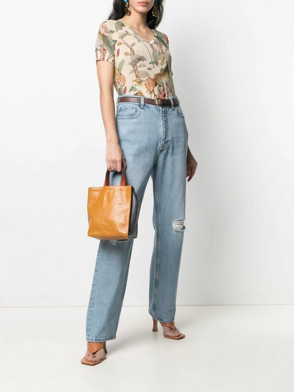 ETRO Jean droit à effet usé Qualité Excellente jeans droits femme 2 ETRO jean droit à effet usé