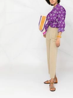 ETRO pantalon court à taille haute