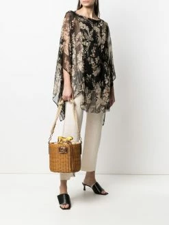 ETRO tunique en soie à fleurs