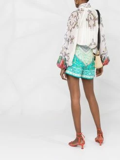 ETRO short en soie à motif cachemire