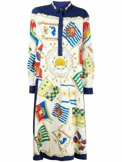 ETRO robe-chemise à imprimé graphique