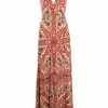 ETRO robe longue sans manches à imprimé cachemire