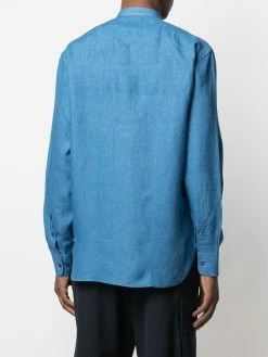 ETRO chemise en lin à col officier