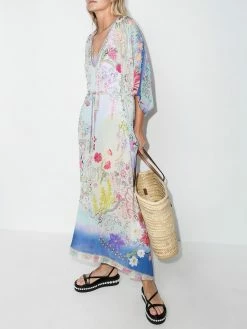 ETRO caftan Los Angeles à fleurs