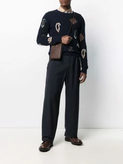 ETRO pull en maille intarsia