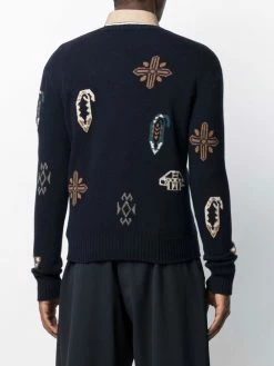 ETRO pull en maille intarsia