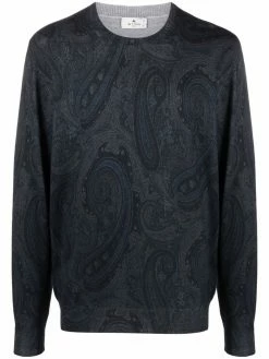 ETRO pull à imprimé cachemire