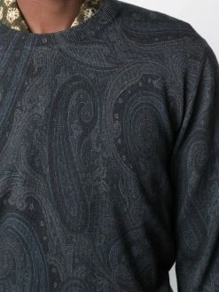 ETRO pull à imprimé cachemire