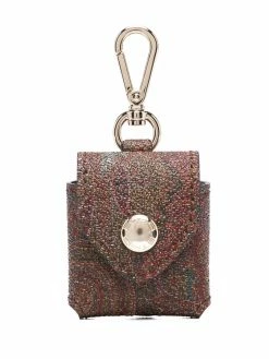 ETRO porte-clés à imprimé cachemire