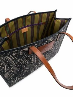 ETRO sac cabas à patch logo