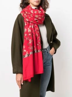 ETRO écharpe à fleurs brodées