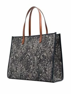 ETRO sac cabas à patch logo