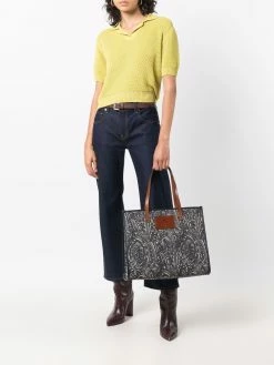 ETRO sac cabas à patch logo