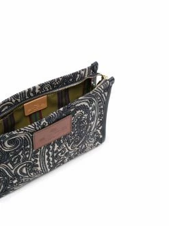 ETRO trousse de toilette Nécessaire à motif cachemire en jacquard