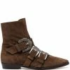 ETRO bottes en daim à boucle