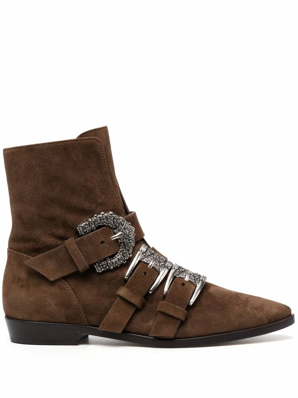 ETRO Vendre Bottes en daim à boucle femme 1 ETRO bottes en daim à boucle